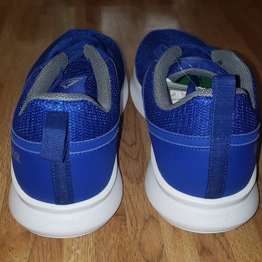Reebok Quick Motion Running Shoe Cobalt Blue Gray White 9 nwob - Picture 7 of 12